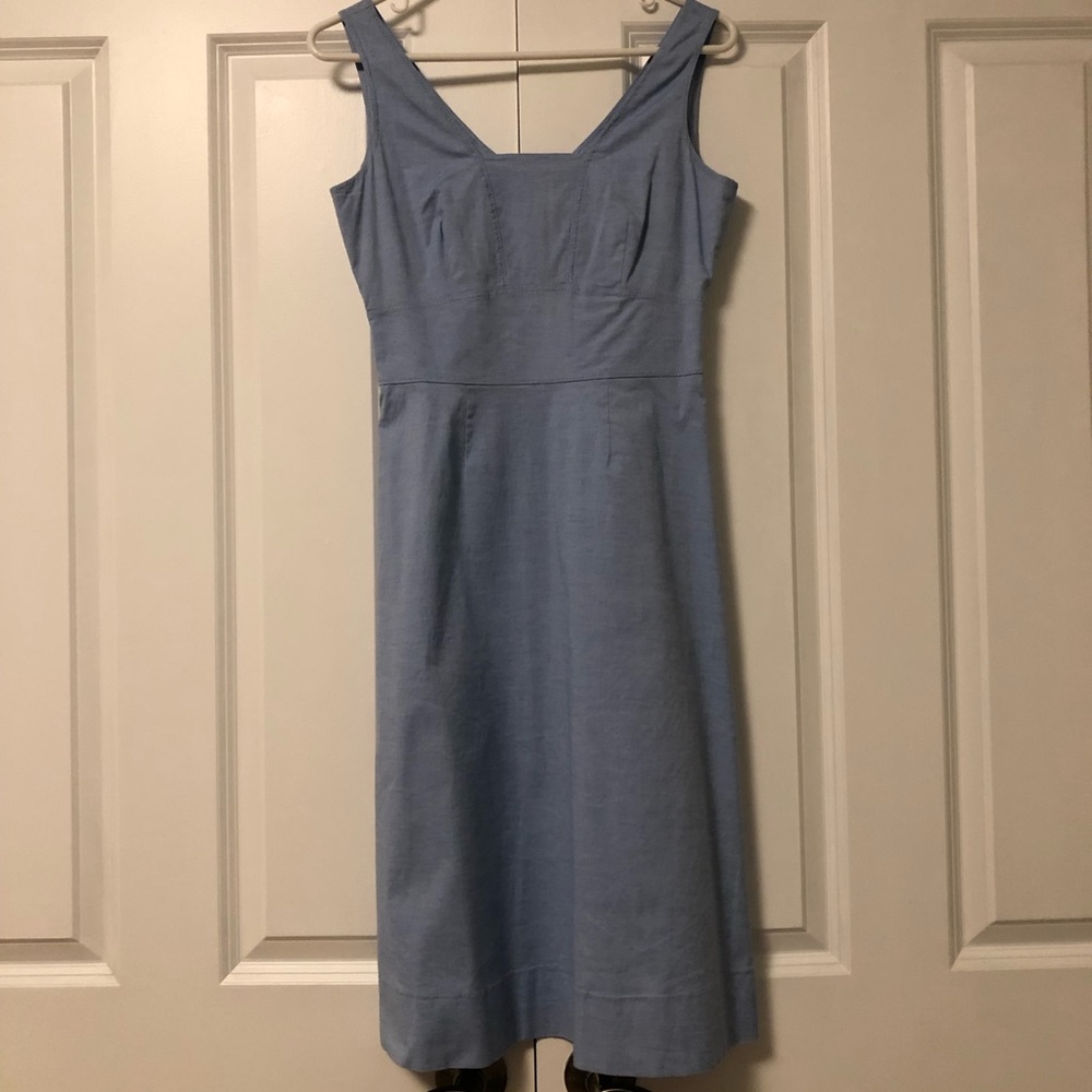 Women JCrew blue dress in size 2P.
